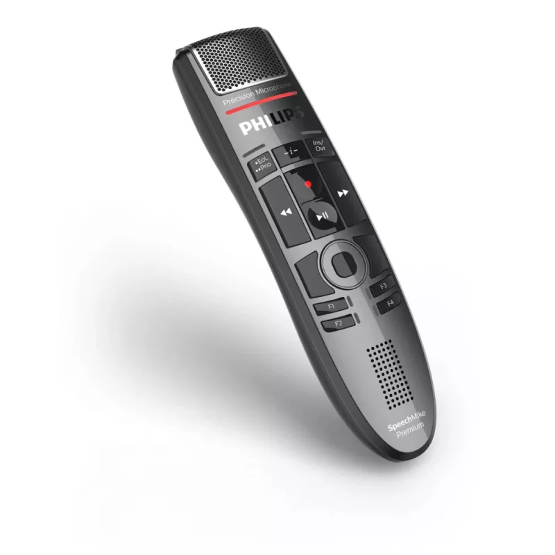 Mikrofón Philips SpeechMike Premium Touch čierny jednosmerný USB káblový -37 dB
