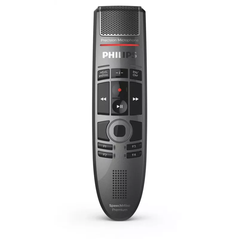 Mikrofón Philips SpeechMike Premium Touch čierny jednosmerný USB káblový -37 dB