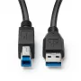 Microconnect MC-ITH-USB3AB-005 USB kábel USB 3.2 Gen 1 (3.1 Gen 1) 5 m USB A USB B čierny