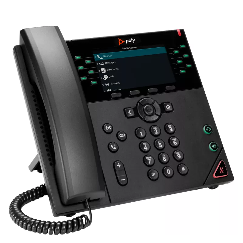 HP Poly VVX 450 12-linkový IP telefón a PoE