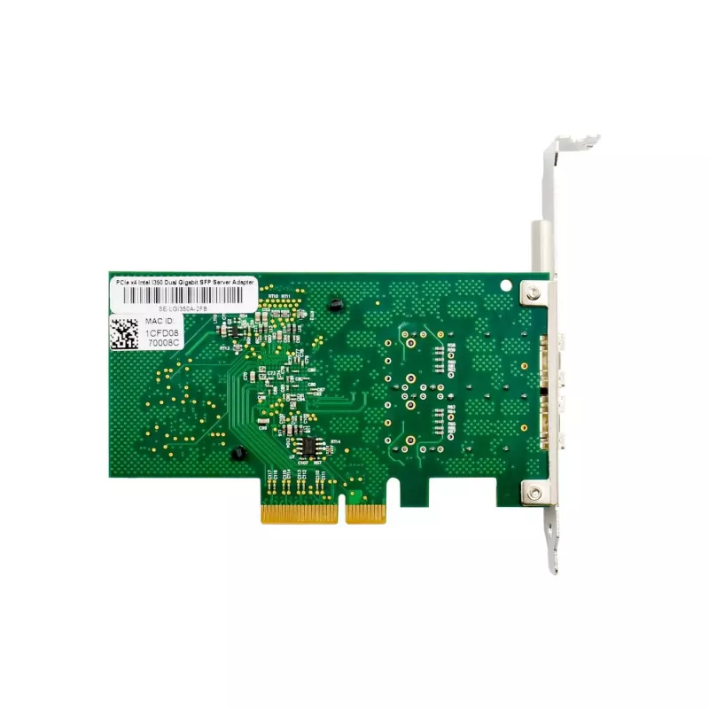 PCIe x4 sieťový adaptér MicroConnect MC-PCIEX4-I350-F2 s čipovou sadou Intel I350, dvojportový