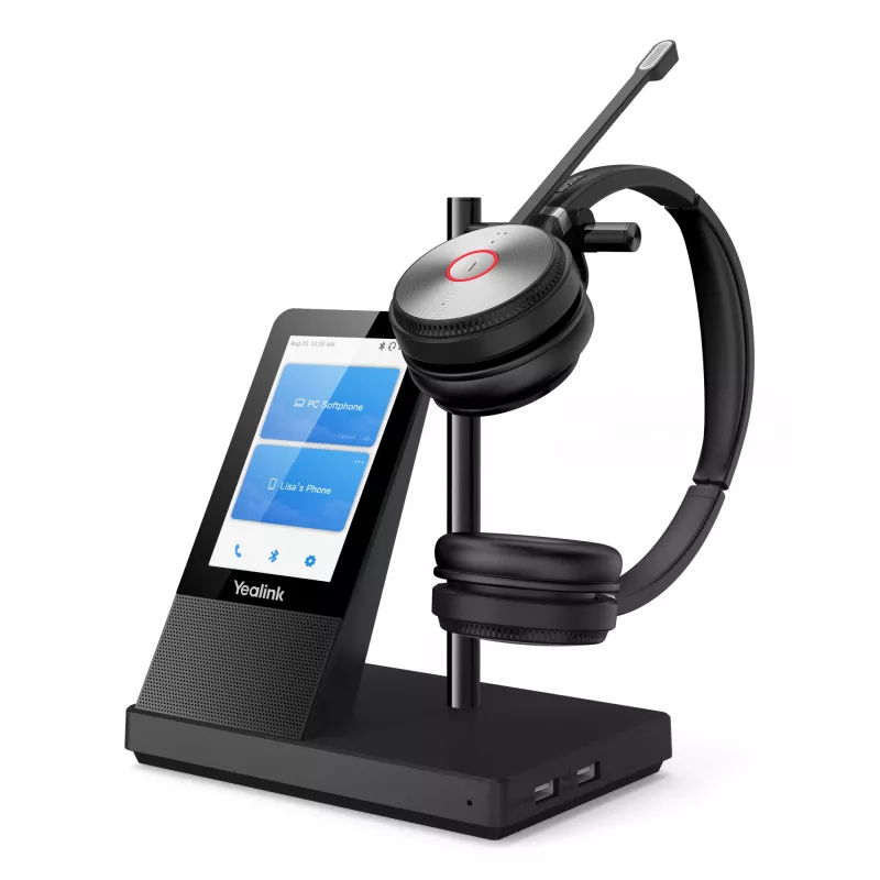 DECT bezdrôtový headset Yealink WH66 — Dual Teams, Bluetooth, supraaurálny, head-band, 20–20000 Hz, 127 g, čierny