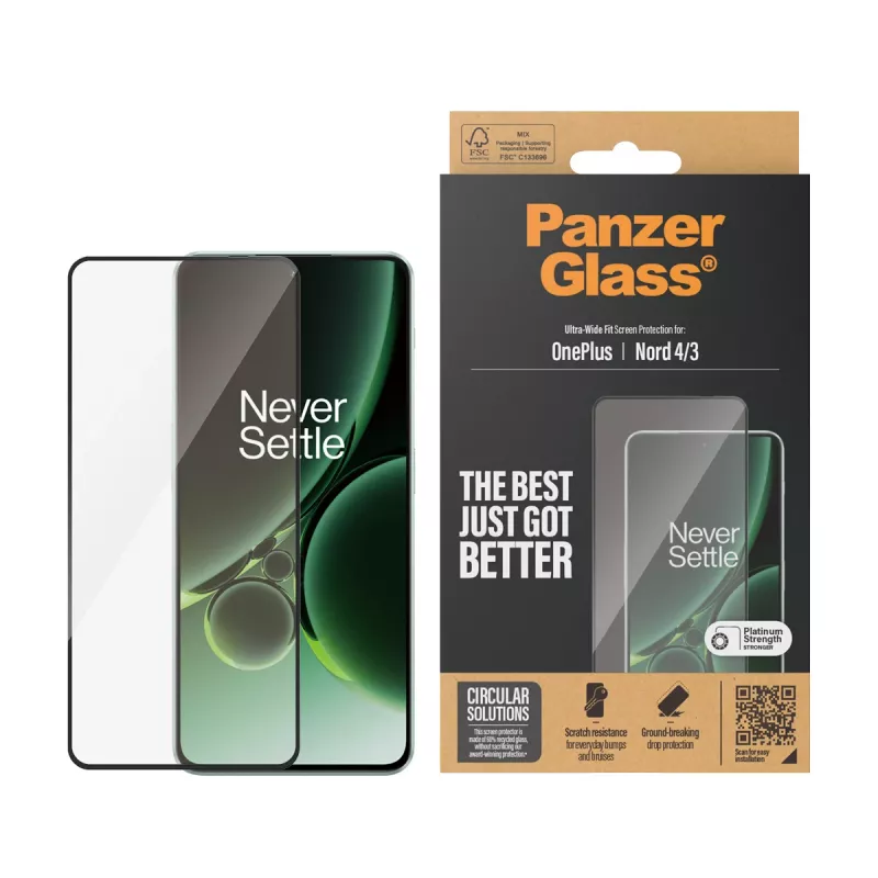 PanzerGlass® ochranná fólia displeja OnePlus Nord 4 | 3 | Ultra-Wide Fit