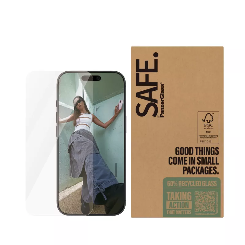 PanzerGlass SAFE. by ® ochrana displeja iPhone 16 Pro | Ultra-Wide Fit | BULK