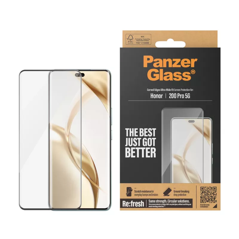 PanzerGlass ® ochrana displeja Honor 200 Pro 5G | Ultra-Wide Fit