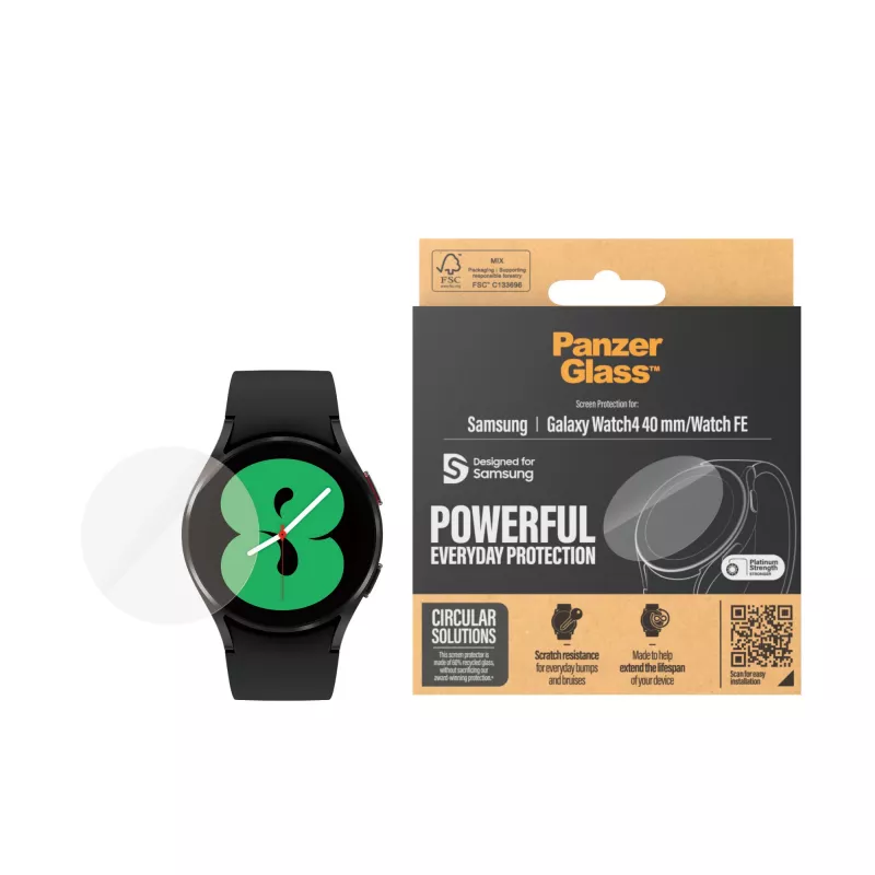 PanzerGlass® ochranná fólia displeja Samsung Galaxy Watch4 40 mm | Watch FE