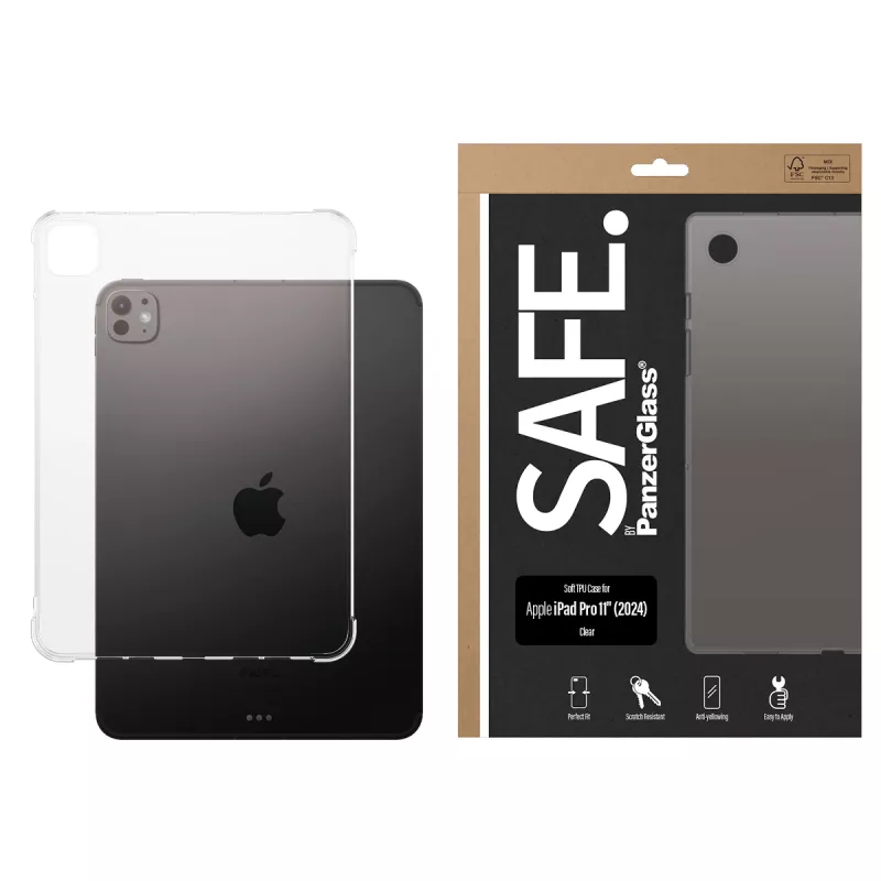 PanzerGlass SAFE. by ® TPU puzdro transparentné iPad Pro 11'' (2024)