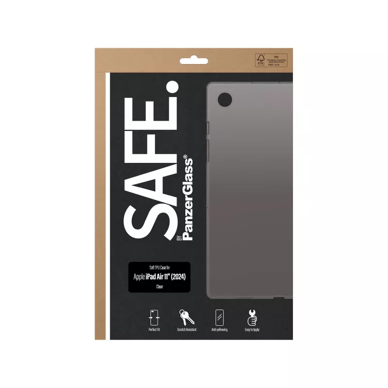 PanzerGlass SAFE. by ® TPU puzdro transparentné iPad Air 11'' (2024)