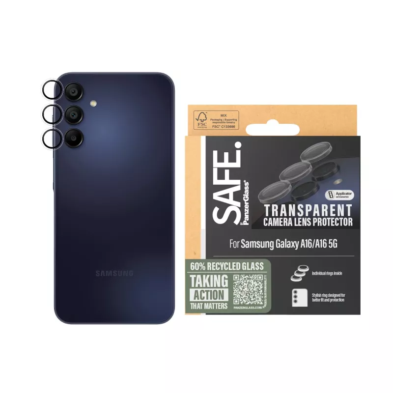 PanzerGlass SAFE. by ® ochrana kamery transparentná Samsung Galaxy A16 4G | A16 5G