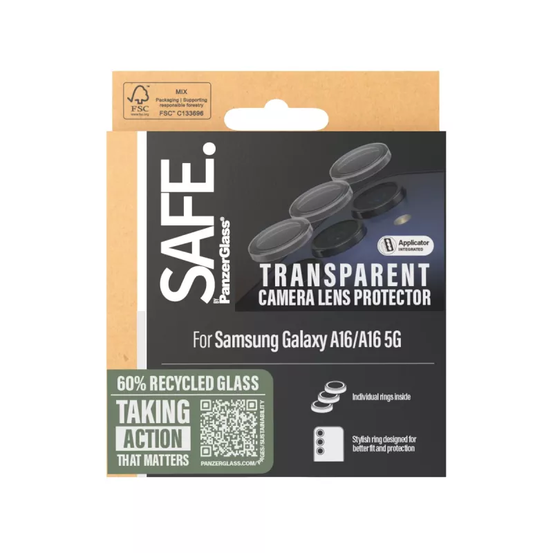 PanzerGlass SAFE. by ® ochrana kamery transparentná Samsung Galaxy A16 4G | A16 5G