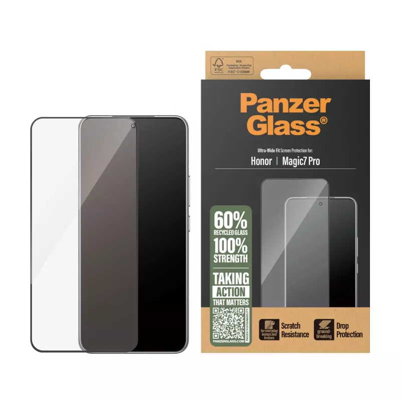 PanzerGlass ® ochranná fólia displeja Honor Magic7 Pro | Ultra-Wide Fit