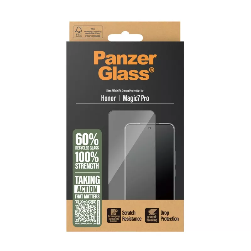 PanzerGlass ® ochranná fólia displeja Honor Magic7 Pro | Ultra-Wide Fit