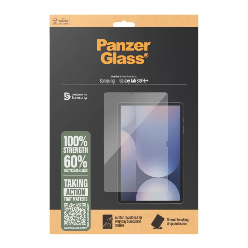 PanzerGlass® ochrana displeja Samsung Galaxy Tab S10 FE+ | Ultra-Wide Fit