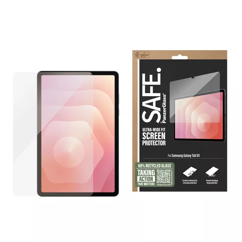 PanzerGlass SAFE. by ® ochrana displeja Samsung Tab S11 | Ultra-Wide Fit