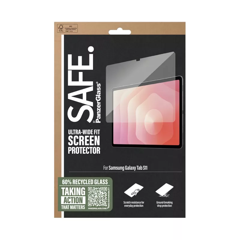 PanzerGlass SAFE. by ® ochrana displeja Samsung Tab S11 | Ultra-Wide Fit
