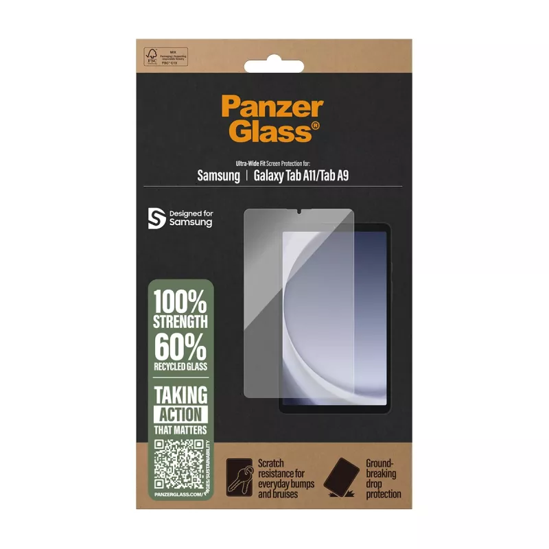 PanzerGlass® ochrana displeja Samsung Galaxy Tab A11 | Tab A9 | Ultra-Wide Fit