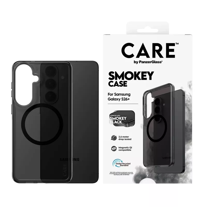 PanzerGlass CARE™ by ® Urban Explorer Case Smokey s čiernou Qi Samsung Galaxy S26+