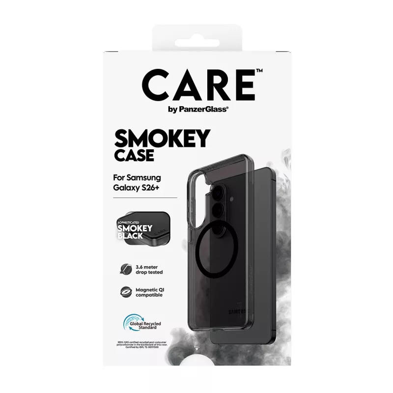 PanzerGlass CARE™ by ® Urban Explorer Case Smokey s čiernou Qi Samsung Galaxy S26+