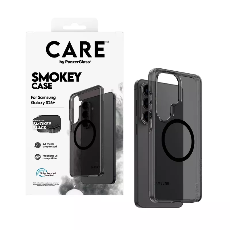 PanzerGlass CARE™ by ® Urban Explorer Case Smokey s čiernou Qi Samsung Galaxy S26+