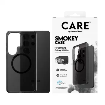 Ochranné puzdro PanzerGlass CARE Urban Explorer Case Smokey s čiernou Qi pre Samsung Galaxy S26 Ultra