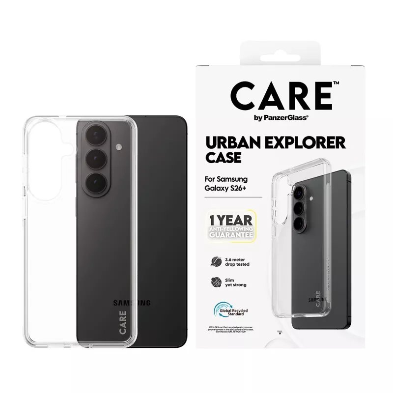 PanzerGlass CARE™ by ® Urban Explorer puzdro transparentné Samsung Galaxy S26+