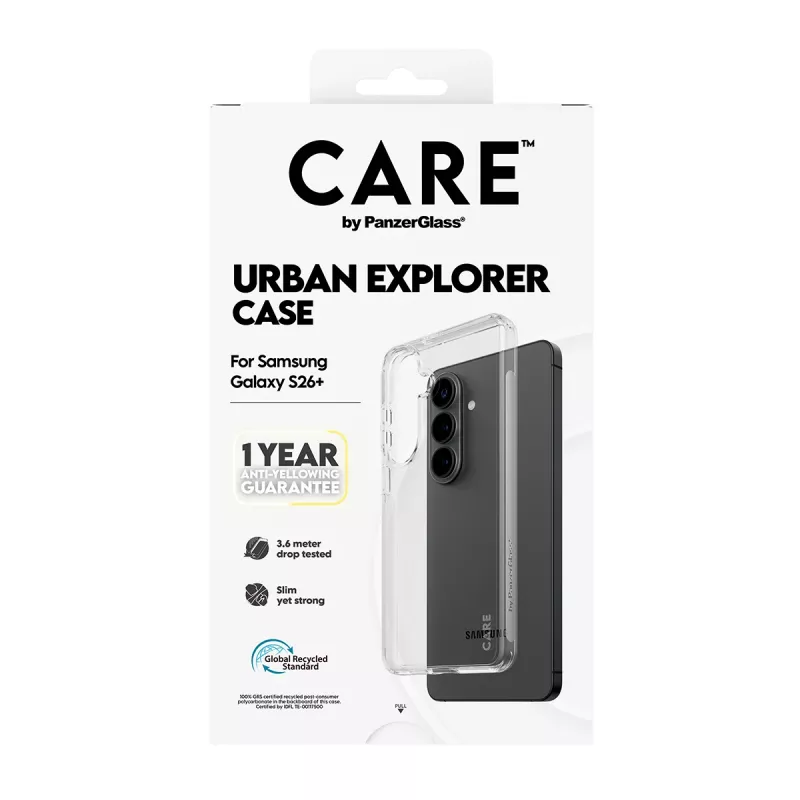 PanzerGlass CARE™ by ® Urban Explorer puzdro transparentné Samsung Galaxy S26+