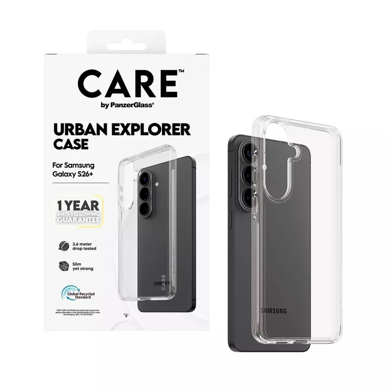PanzerGlass CARE™ by ® Urban Explorer puzdro transparentné Samsung Galaxy S26+