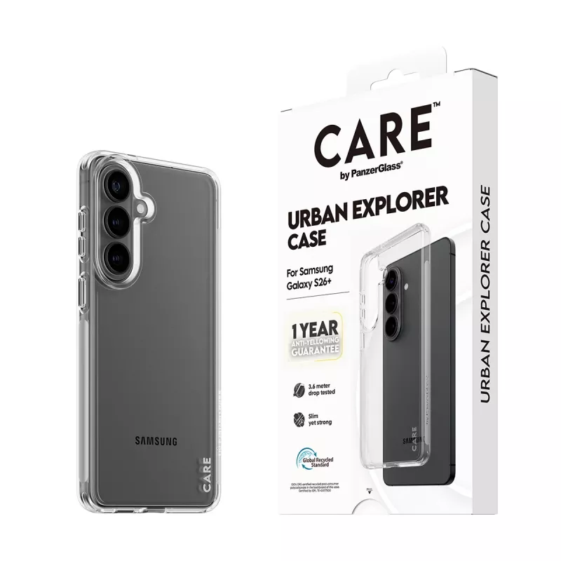 PanzerGlass CARE™ by ® Urban Explorer puzdro transparentné Samsung Galaxy S26+