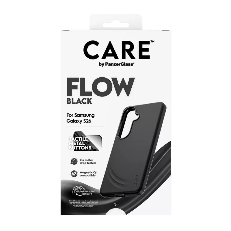 PanzerGlass CARE™ by ® Flow Case čierne s Qi Samsung Galaxy S26