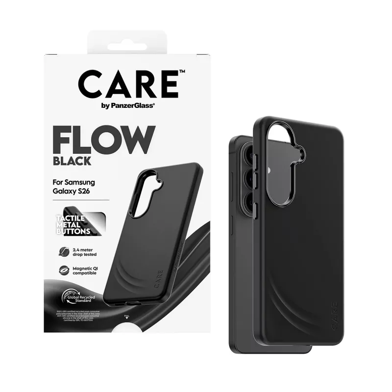 PanzerGlass CARE™ by ® Flow Case čierne s Qi Samsung Galaxy S26