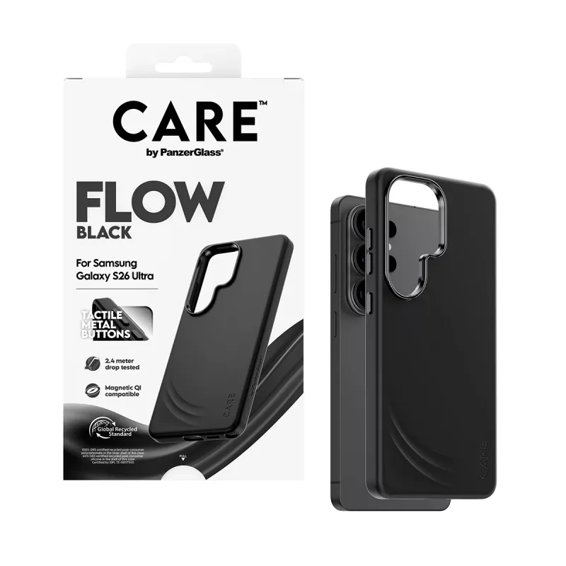 PanzerGlass CARE™ by ® Flow Case čierne s Qi Samsung Galaxy S26 Ultra