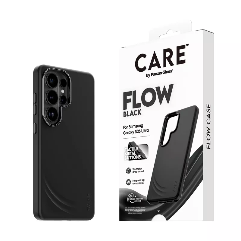 PanzerGlass CARE™ by ® Flow Case čierne s Qi Samsung Galaxy S26 Ultra