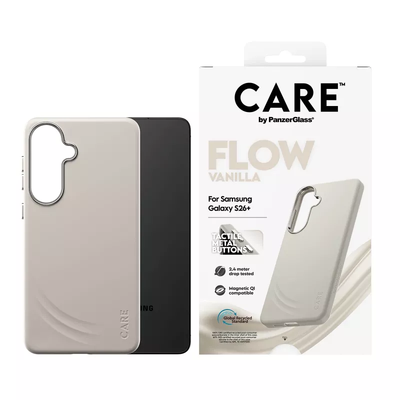 PanzerGlass CARE™ by ® Flow Case Vanilla s Qi Samsung Galaxy S26+