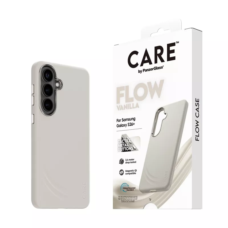 PanzerGlass CARE™ by ® Flow Case Vanilla s Qi Samsung Galaxy S26+
