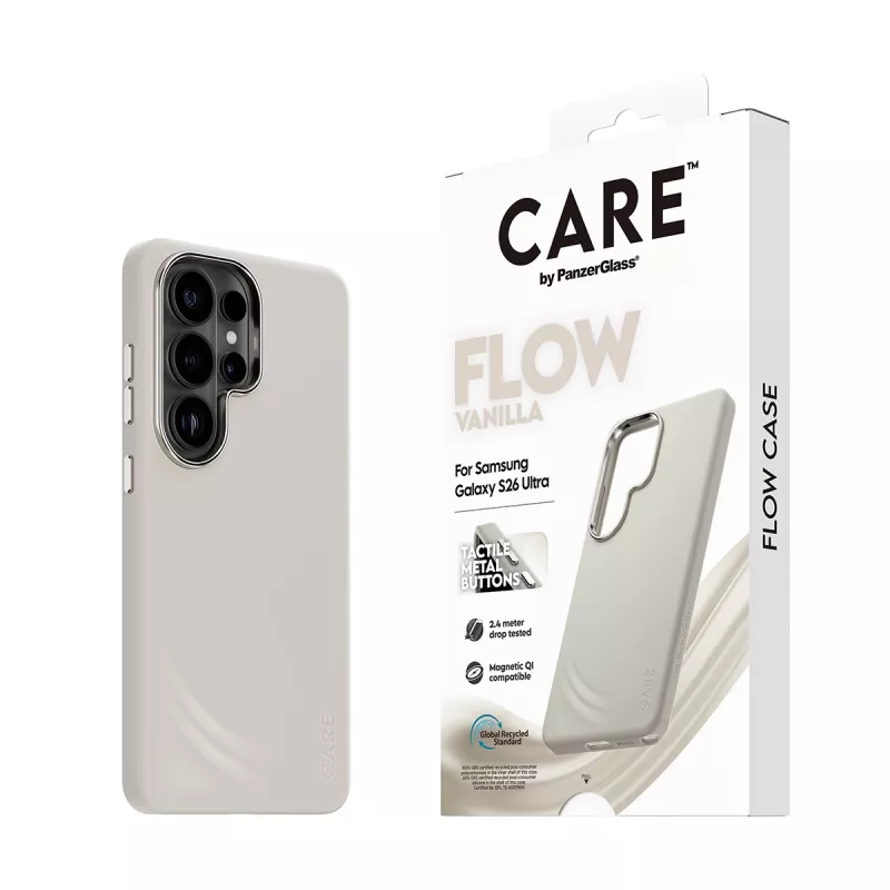 PanzerGlass CARE™ by ® Flow Case Vanilla s Qi Samsung Galaxy S26 Ultra