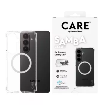 PanzerGlass CARE™ by ® Samba puzdro transparentné s biele Qi Samsung Galaxy S26+