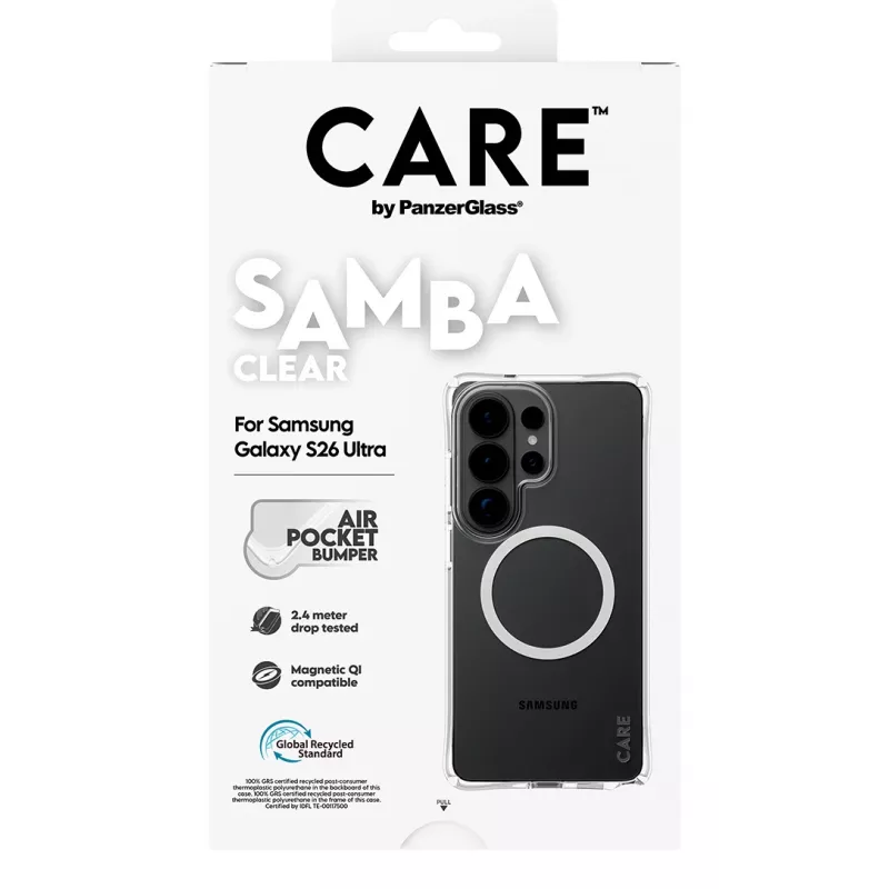 PanzerGlass CARE™ by ® Samba puzdro transparentné s biele Qi Samsung Galaxy S26 Ultra