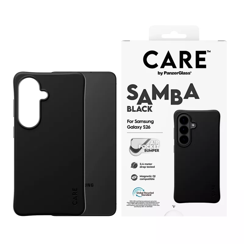 PanzerGlass CARE™ by ® Samba Case čierne s Qi Samsung Galaxy S26