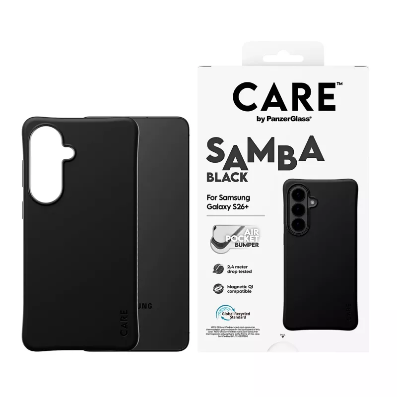 PanzerGlass CARE™ by ® Samba Case čierne s Qi Samsung Galaxy S26+
