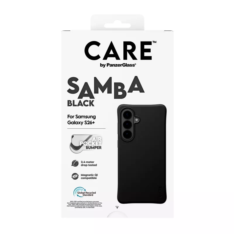 PanzerGlass CARE™ by ® Samba Case čierne s Qi Samsung Galaxy S26+