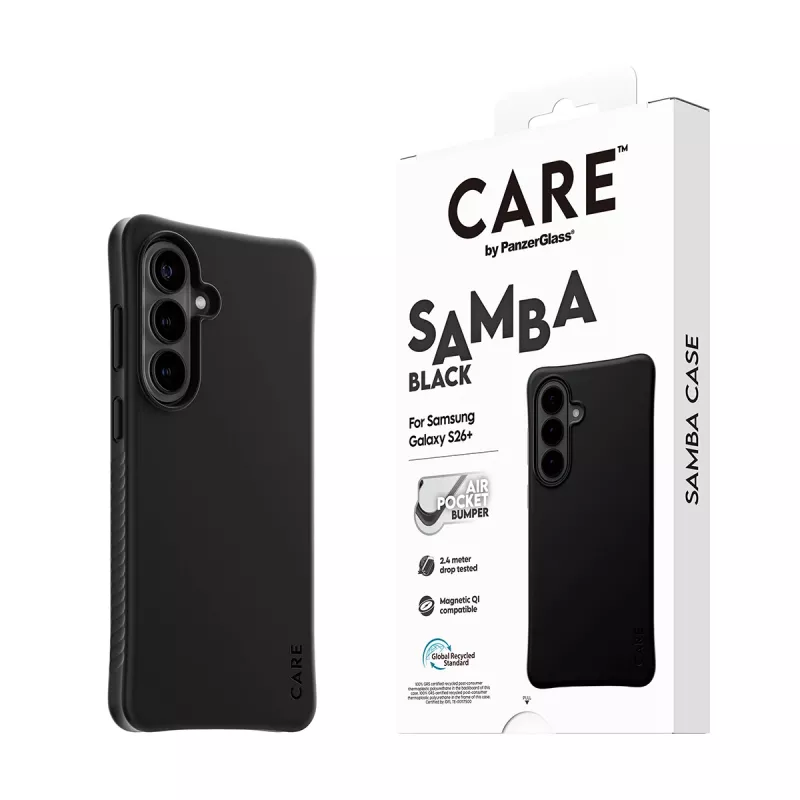 PanzerGlass CARE™ by ® Samba Case čierne s Qi Samsung Galaxy S26+