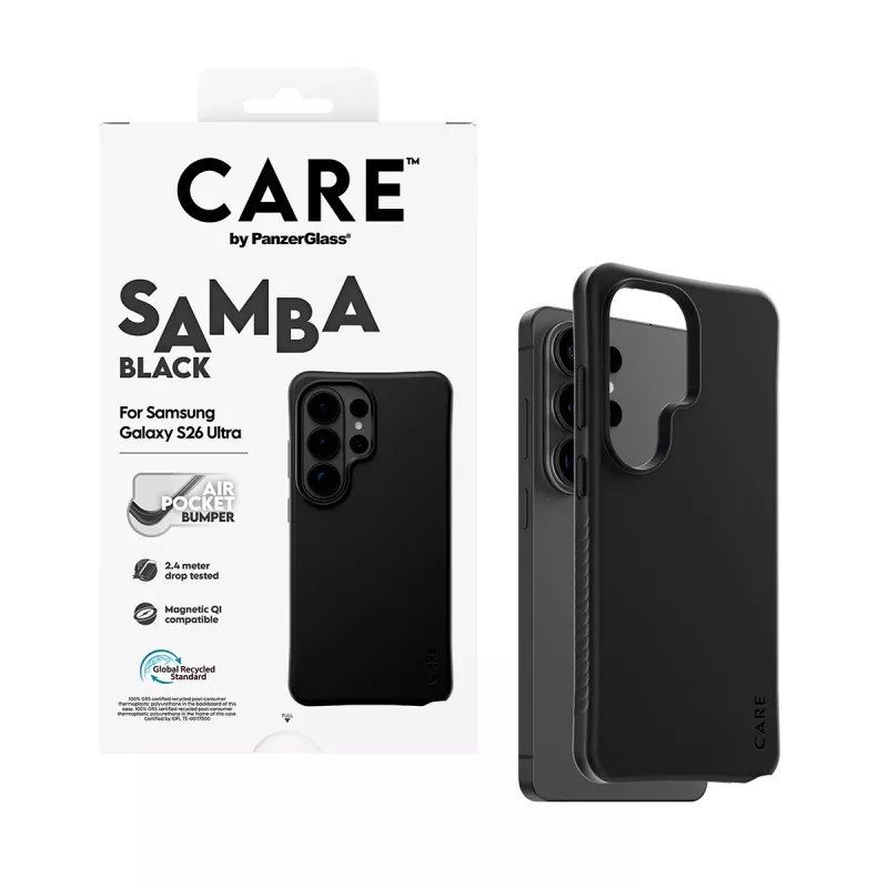PanzerGlass CARE™ by ® Samba Case čierne s Qi Samsung Galaxy S26 Ultra