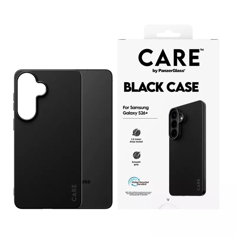 TPU puzdro pre Samsung Galaxy S26+ od PanzerGlass CARE™ – čierne
