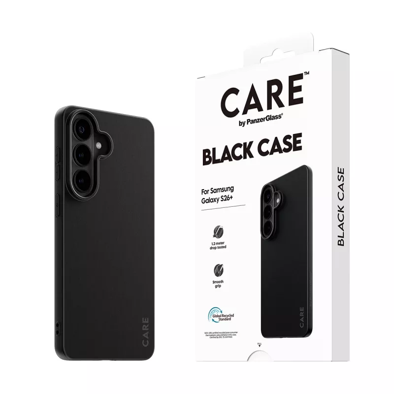 TPU puzdro pre Samsung Galaxy S26+ od PanzerGlass CARE™ – čierne