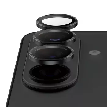 Ochrana objektívu kamery PanzerGlass Hoops Ceramic II pre Samsung Galaxy S26 / S26+, tvrdené sklo, silikón, transparentná