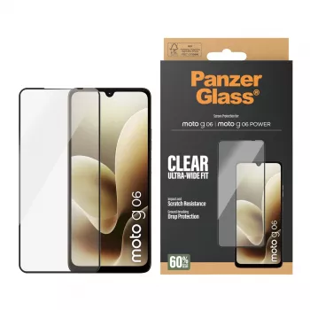 PanzerGlass® ochranná fólia displeja Motorola Moto G06 | Moto G06 POWER | Ultra-Wide Fit