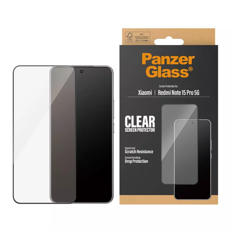 PanzerGlass ® ochrana displeja Xiaomi Redmi Note 15 Pro 5G | Ultra-Wide Fit