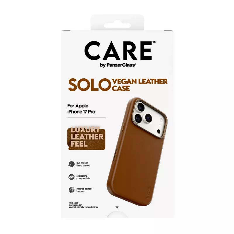 PanzerGlass CARE Solo puzdro hnedé pre Apple iPhone 17 Pro