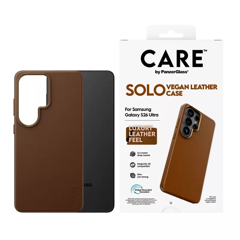 PanzerGlass CARE™ by ® Solo Case hnedé s Qi Samsung Galaxy S26 Ultra