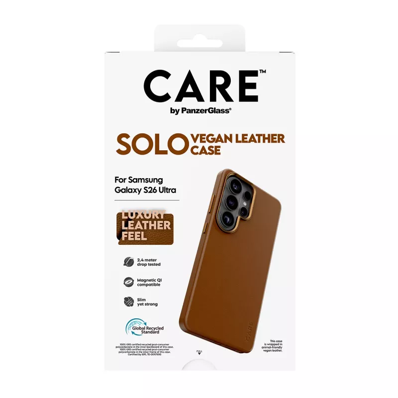 PanzerGlass CARE™ by ® Solo Case hnedé s Qi Samsung Galaxy S26 Ultra